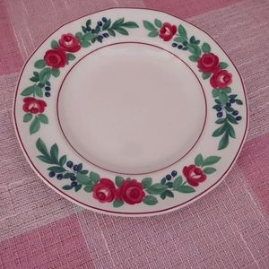 Adams Ironstone Floral Salad Plate